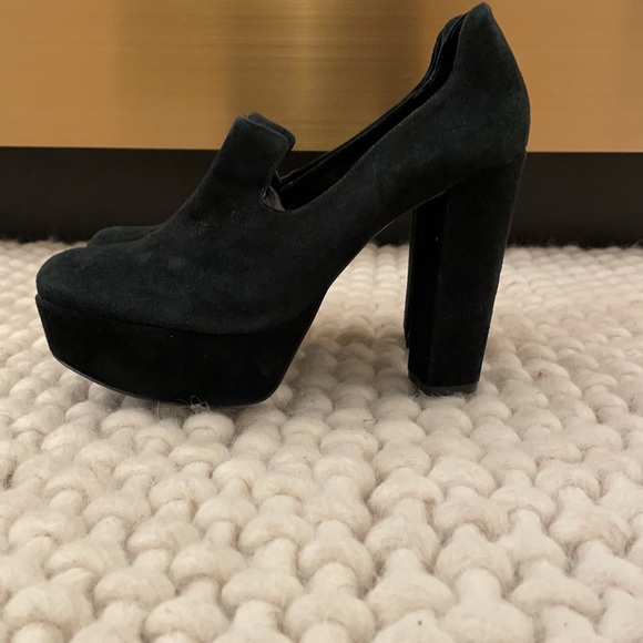 DVF suede heel platforms 37.5 - Picture 2 of 5